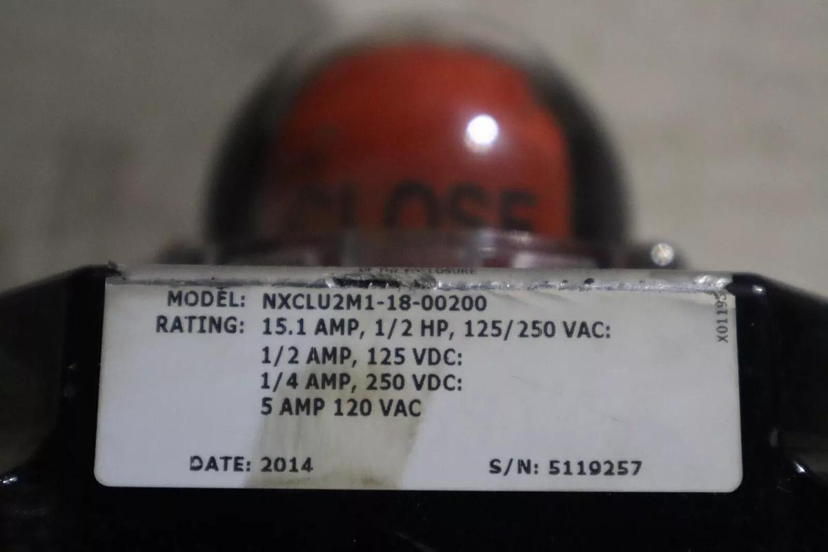 Used Flowserve Automax NXCLU2M1-18-00200, Positioner Actuator Ball Valve STOCK 5323