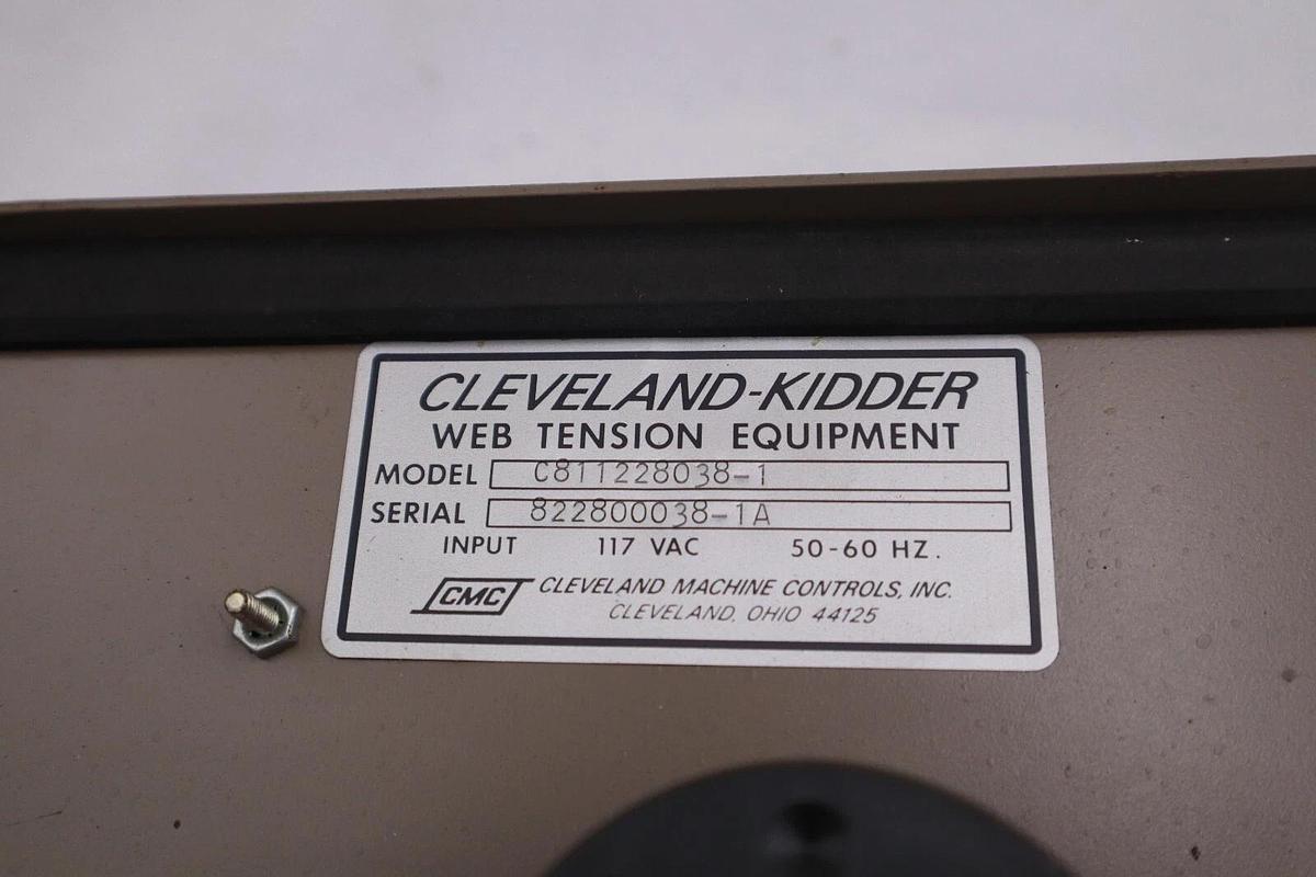 Used Cleveland Kidder Web Tension Equipment Indicator Model Tix-1 Class I #4126