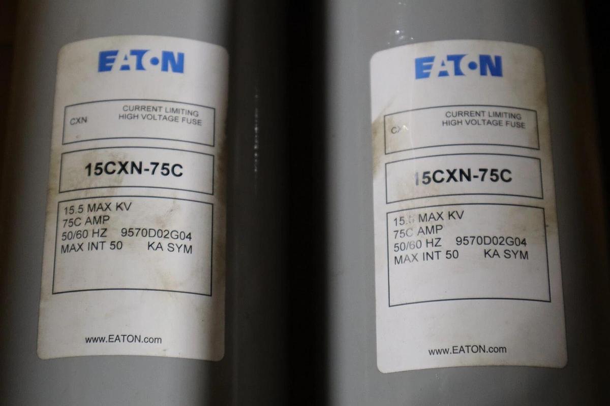 Used EATON CUTLER HAMMER 15CXN-150C / DOUBLE BARREL HIGH VOLTAGE FUSE NEW #G155