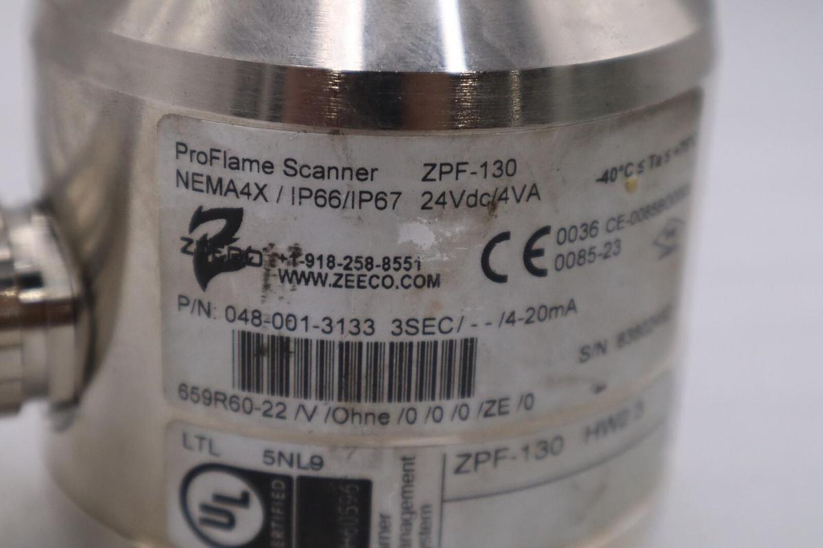 Used ZEECO ZPF-130 PROFLAME SCANNER 048-001-3133 USED UNIT STOCK 1829B