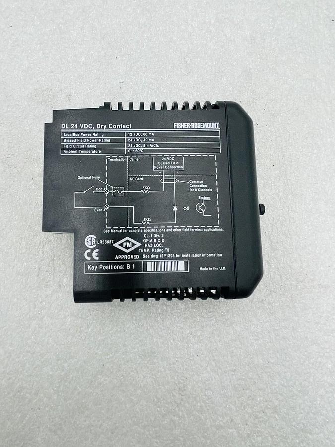 Used EMERSON DELTAV KJ3001X1-BB1 DI 8 CH 24VDC DRY CONTACT #K-2599