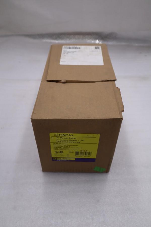Used SQUARE D 2510MCA3 Manual Motor Starter NEW OPEN BOX STOCK GF815