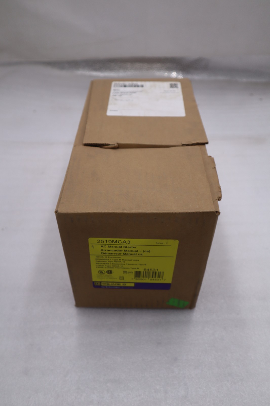 Used SQUARE D 2510MCA3 Manual Motor Starter NEW OPEN BOX STOCK GF815