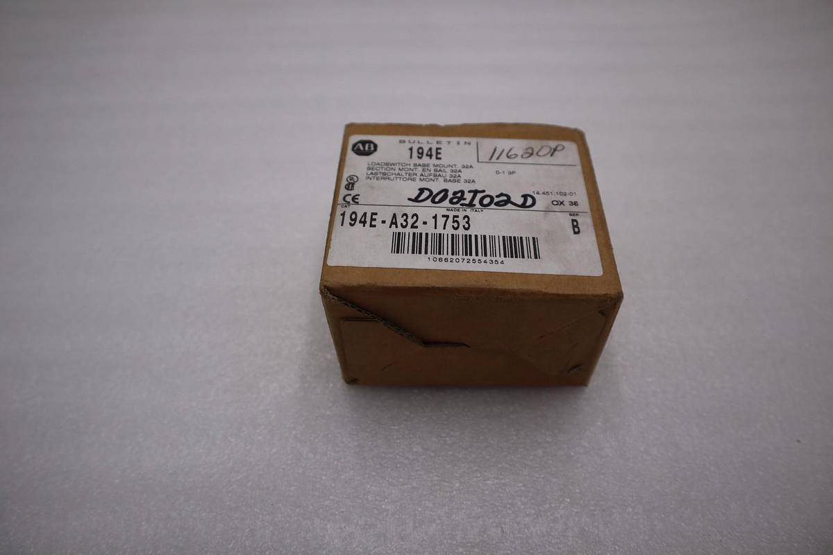 Used Allen-Bradley 194E-A32-1753 Load Switch STOCK H848A