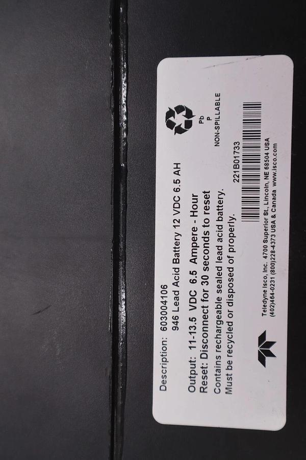 Used Teledyne Seal Rechargeable Lead-Acid Battery 60-3004-106 New Open Box #K-2177