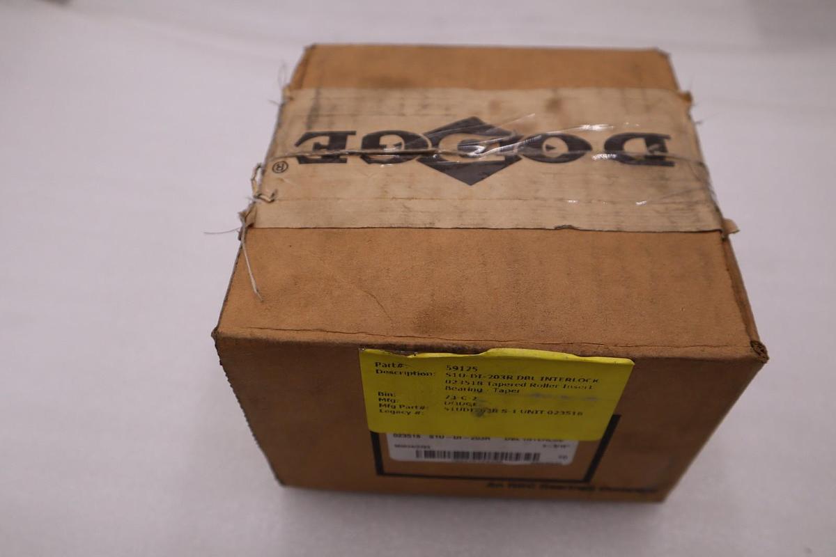 NEW DODGE 023518 S1U-DI-203R DBL INTERLOCK TAPERED ROLLER BEARING STOCK 2940CC