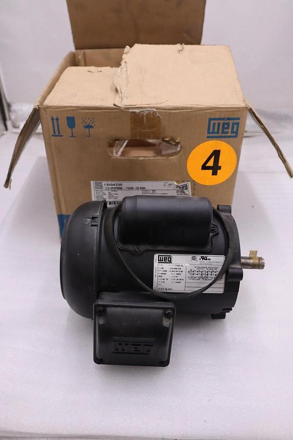 NEW WEG 0.33 HP02PW56C-115/208-230V 60HZ IP55 .3336ES1BW56CFL-S STOCK H970