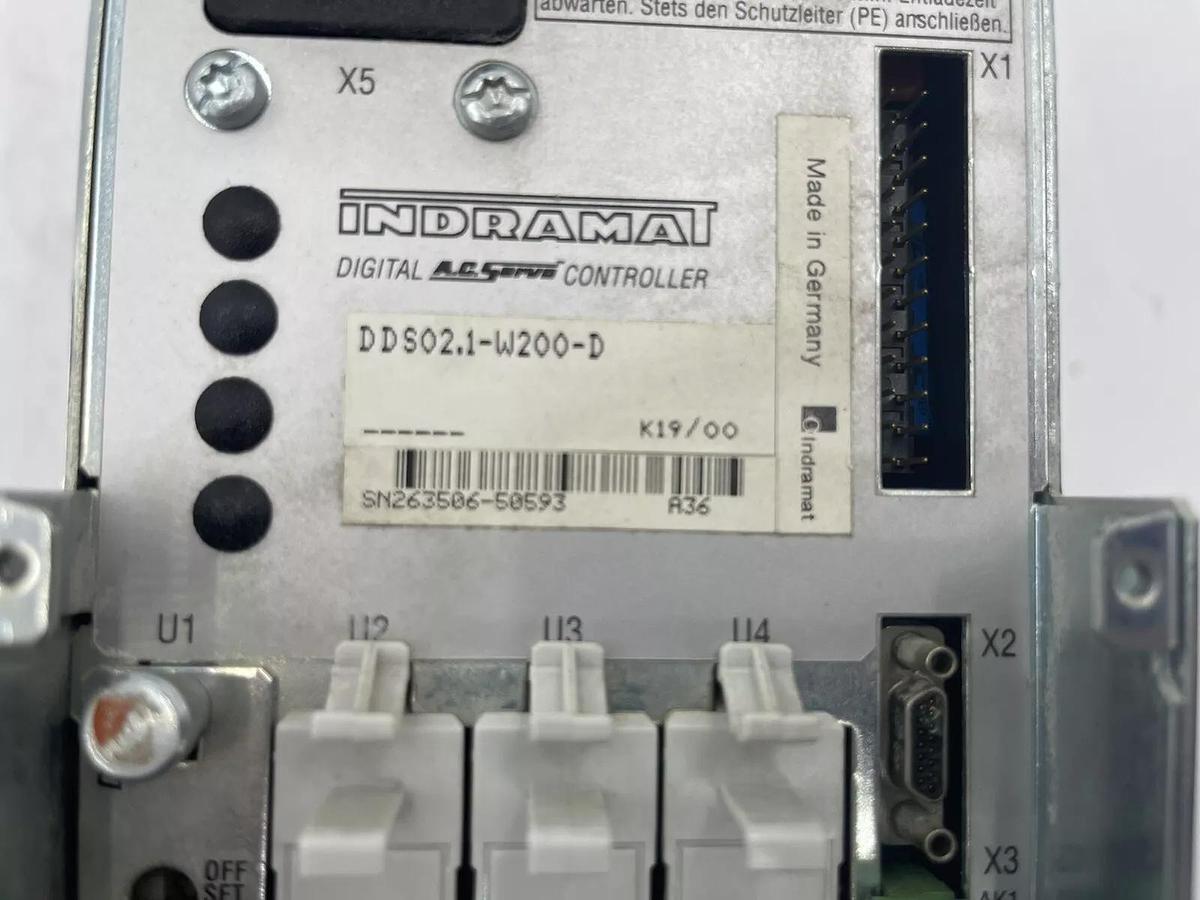 Used Indramat DDS02.1-W200-D Digital AC Servo Conroller Indramat Servo Unit 1636