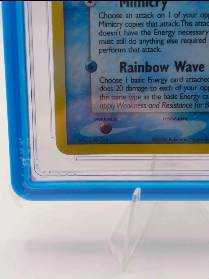 Used Mew [Gold Star] Pokemon 2006 EX Dragon Frontiers 101/101 Holo World Record CGC