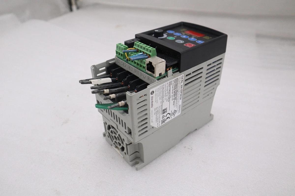 Used Allen Bradley 22A-D2P3N104/A PowerFlex 4 AC Drive 480V 3Ph 1HP 2.3A STOCK H90A