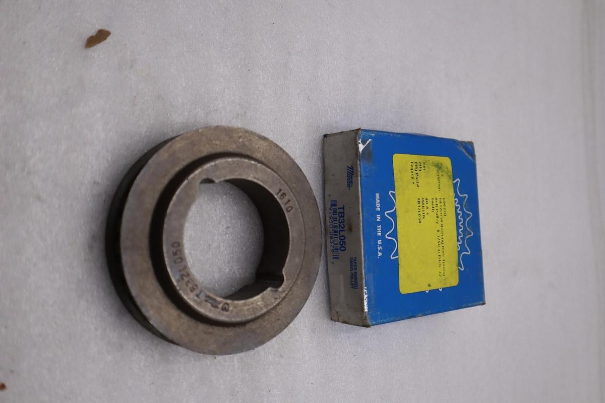 Used LOT OF 2 -- MARTIN Timing Pulley TB32L050 Bushing STOCK L250CC