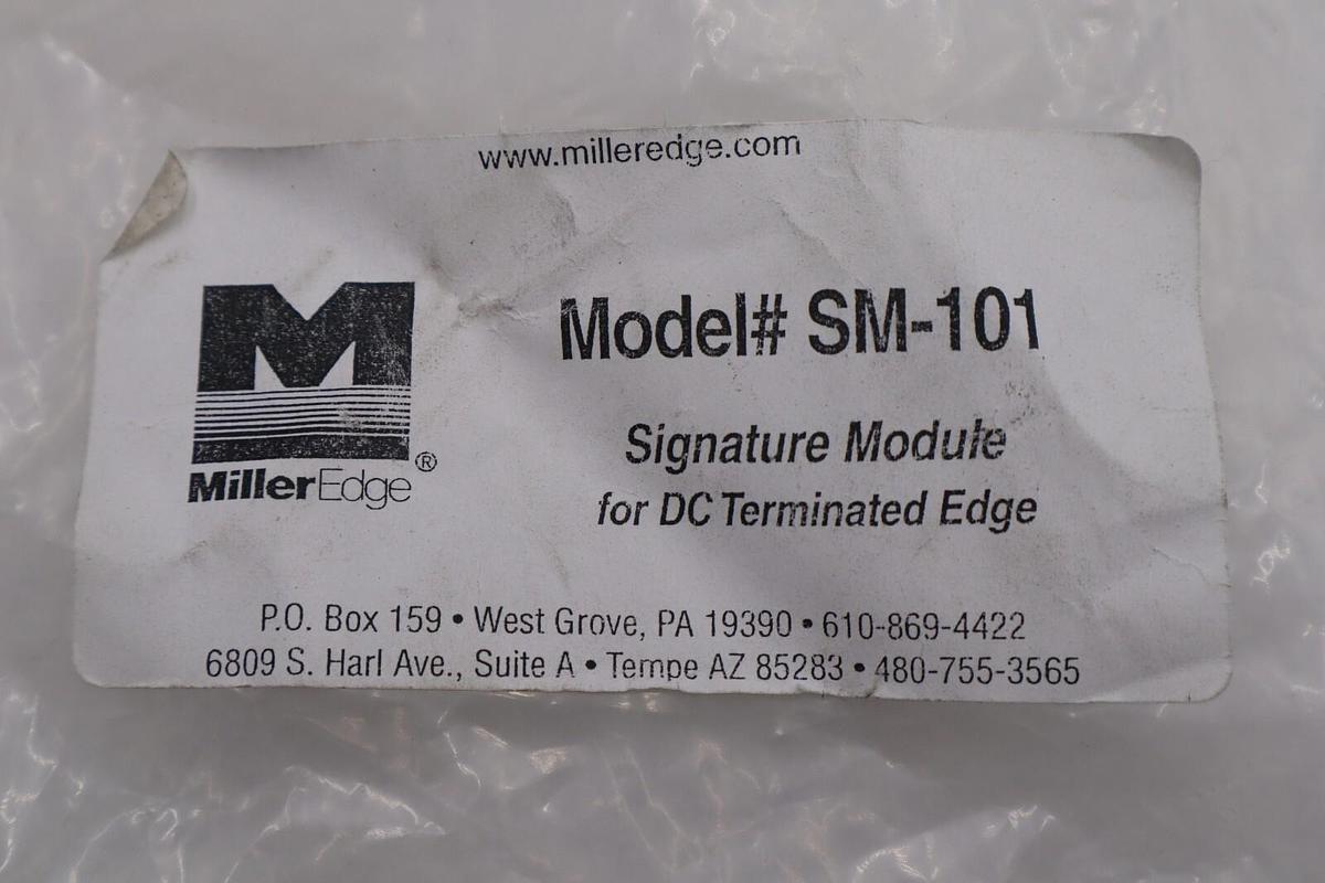 MILLER EDGE SM-101 SIGNATURE MODULE FOR DC TERMINATED EDGE NEW STOCK #K-666A