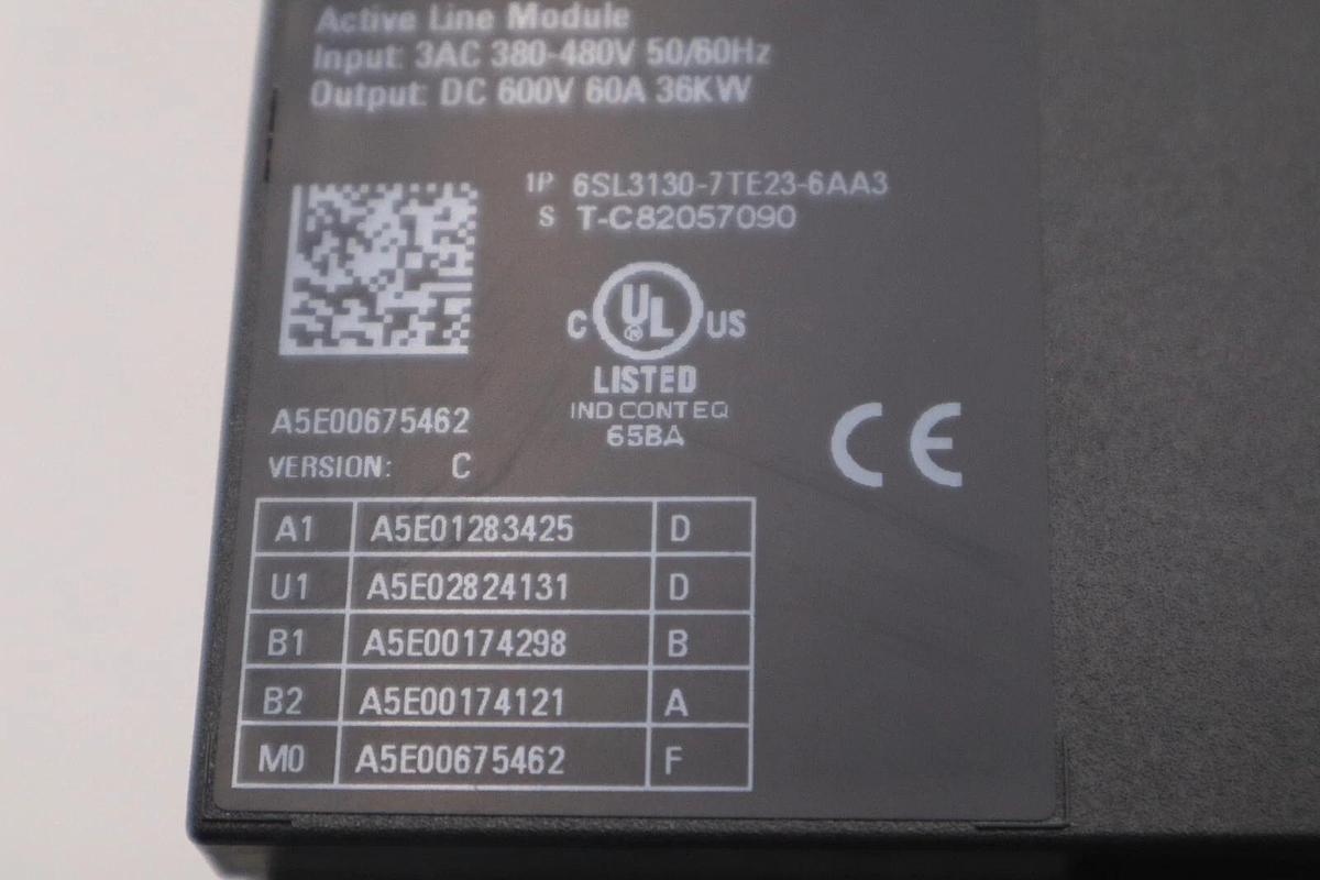 NEW WITH BOX Siemens 6SL3130-7TE23-6AA3 6SL3 130-7TE23-6AA3 Active Line Module