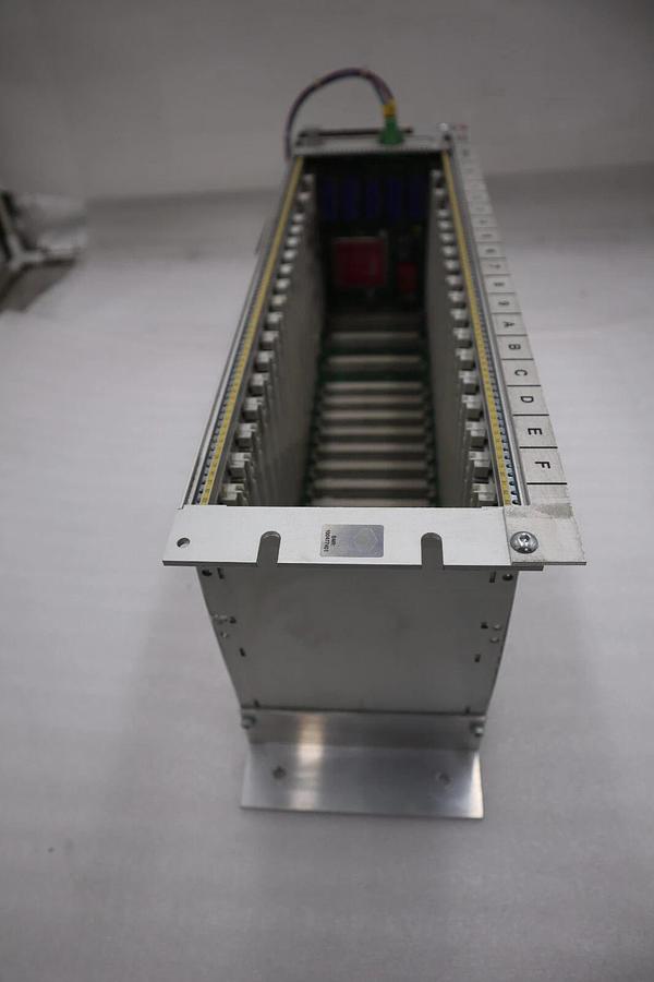 Used PASABAN PLC RACK WITH POWER SUPPLY CARD MODEL MTC-3044 STOCK 4836-A