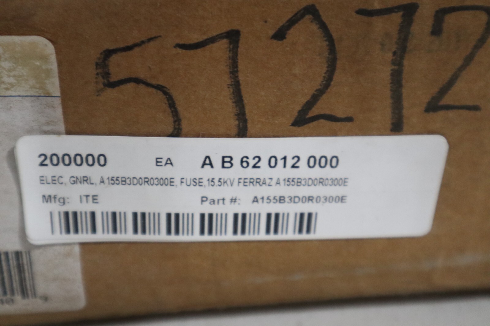 Used Mersen Ferrraz Shawmut Fuse A155B3D0R0-300E NEW IN BOX STOCK G158