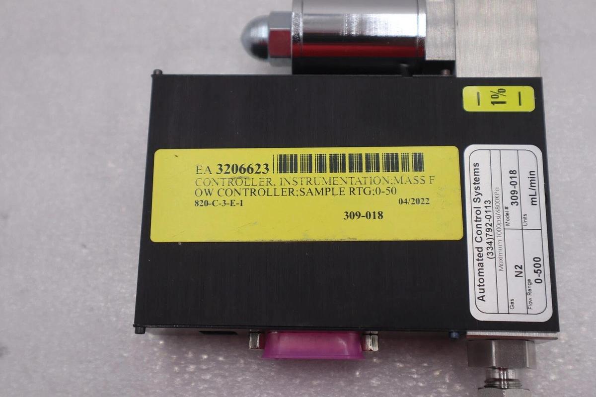 NEW AUTOMATED CONTROL SYSTEMS MODEL 309-018 GAS FLOW REGULATOR STOCK K-2132