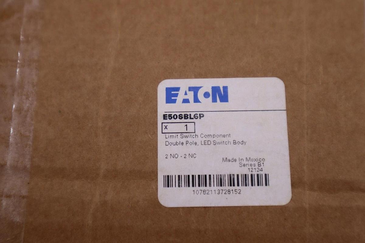 EATON E50SBL6P LIMIT SWITCH COMPONENT DOUBLE POLE LED SWITCH BODY #3551