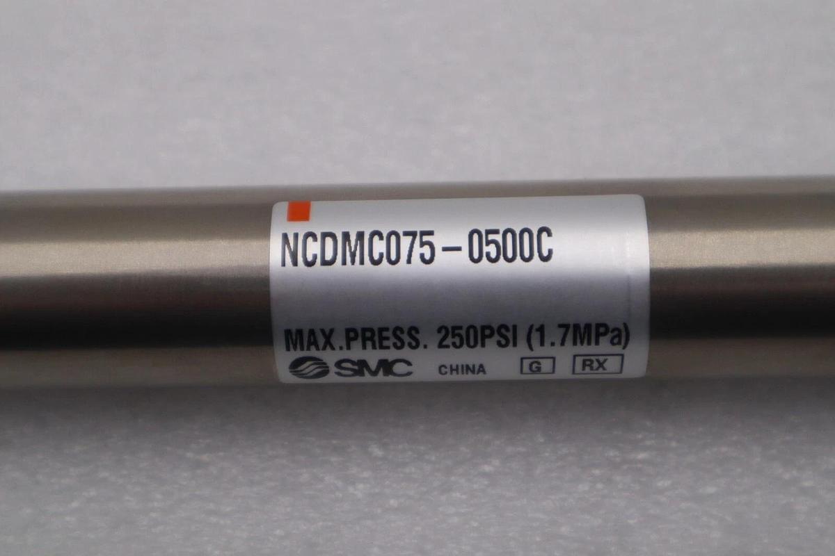 SMC NCDMC075-0500C Stroke 5.5” Max PSI 250 NEW OPEN BOX STOCK L-204-C