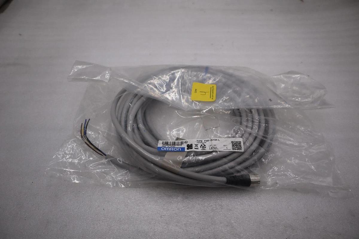 Omron F39-JG10A-L 5 Pin 5p Female Straight Cable Plug Connector - STOCK 1422CC