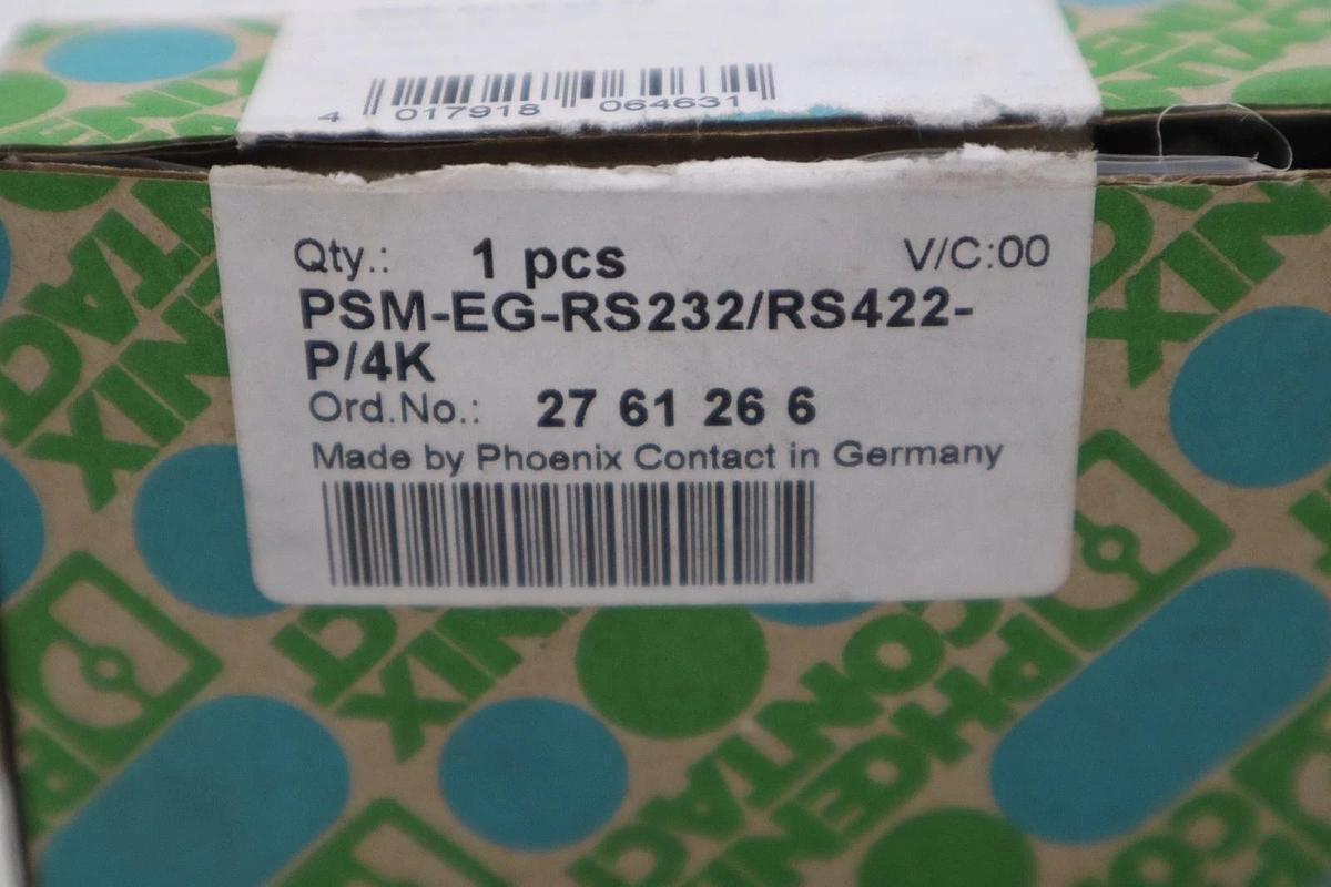 Used PHOENIX CONTACT PSM-EG-RS232/RS422-P/4K INTERFACE CONVERTER STOCK H530A