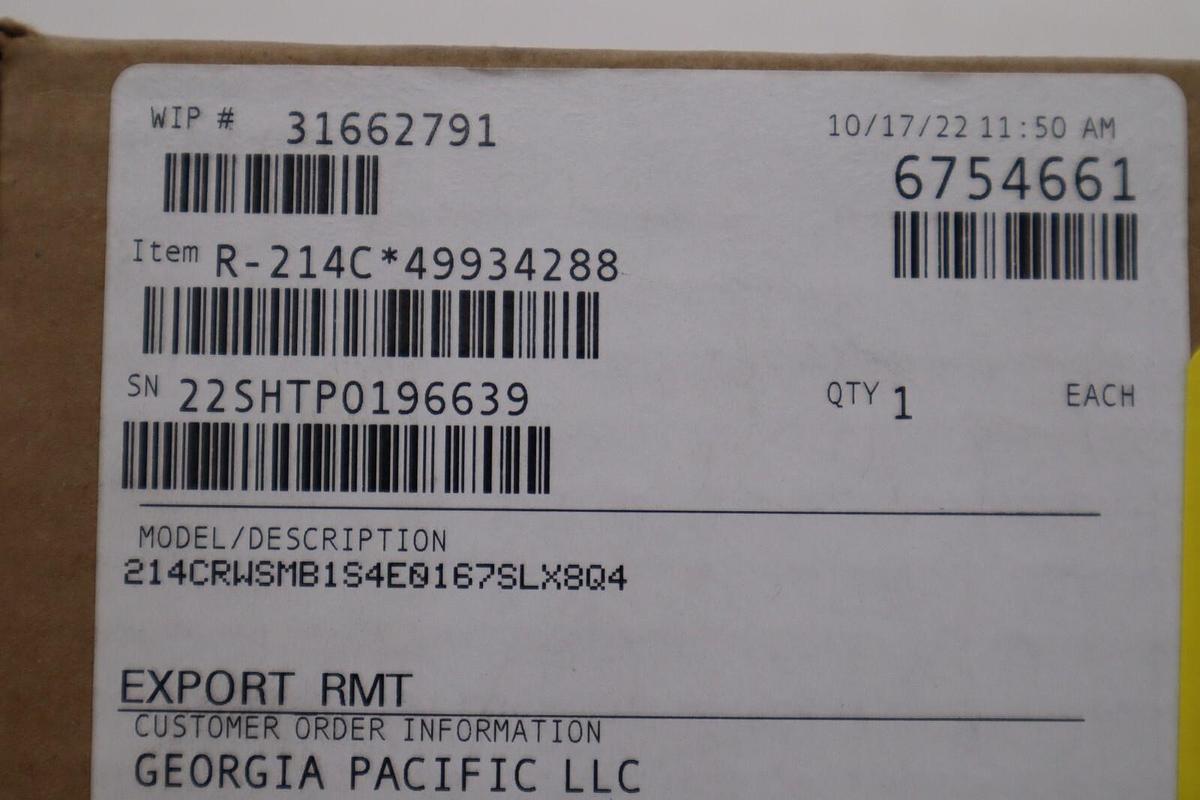 NEW EMERSON 214CRWSMB1S4E0167SLX8Q4 STOCK G74