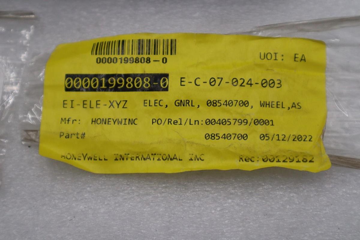 Used Grizzly Compact Edge Bander Wheel Assembly 08540701 HONEYWELL NEW STOCK G776A