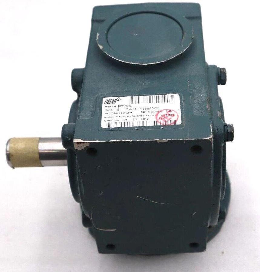 Used DODGE TIGEAR 2 202Q15R14 GEARBOX 15:1 790 LB 1750 RPM #S-163