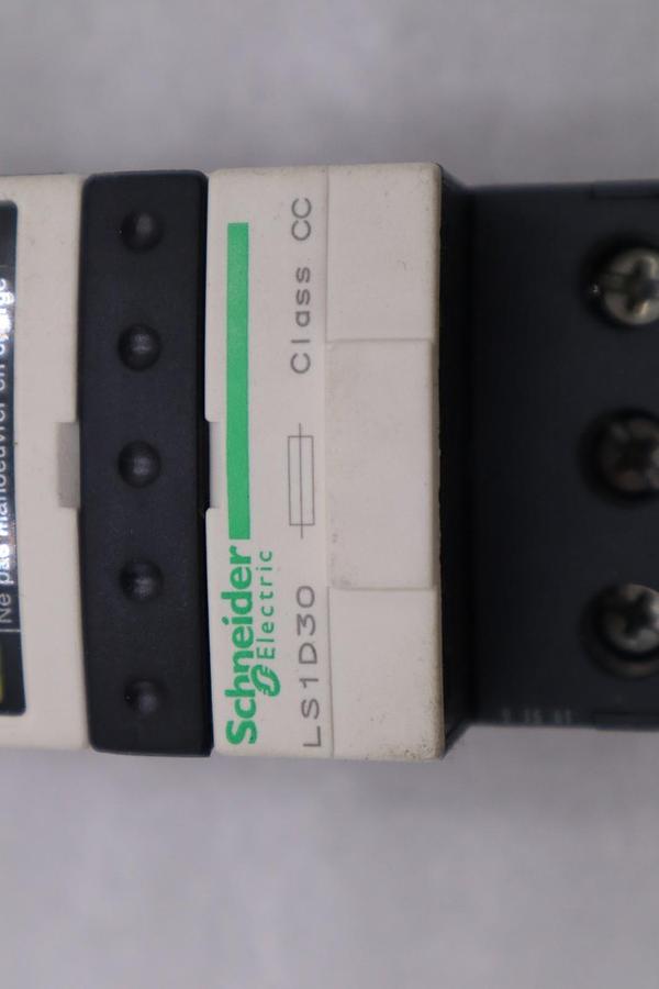 New Schneider Electric LS1D30 Fuse Holder TeSys-027308 Class CC 3P 30A #H1088A