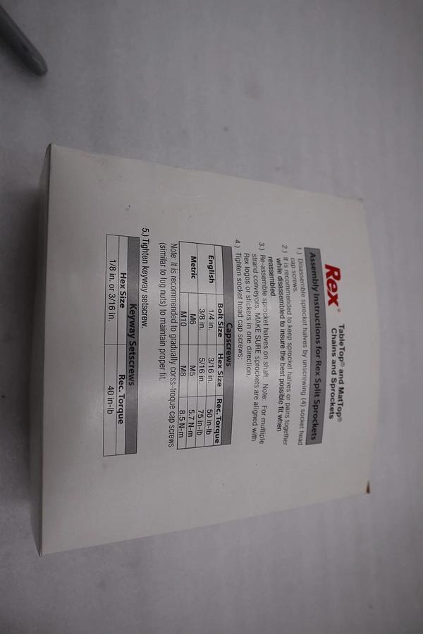 Used NEW OPEN BOX Rexnord NS1500-24T  1 1/2" SPROCKET STOCK H1878