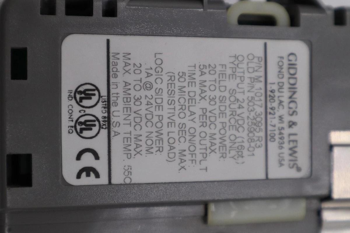 Used DANAHER MOTION M.1017.3095 R3 / M10173095 R3 GIDDINGS & LEWIS MODULE #6035