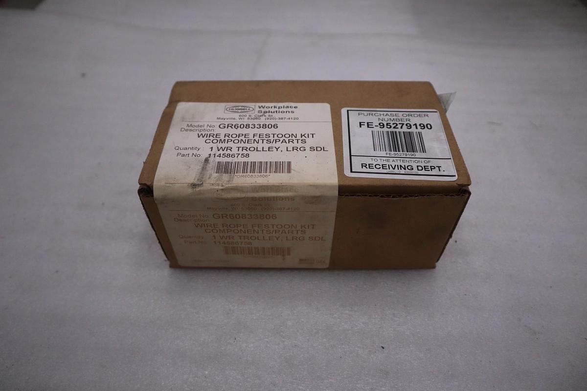 NEW HUBBELL WIRE ROPE FESTOON TOW CLAMP KIT GR60833806 STK 5660CC
