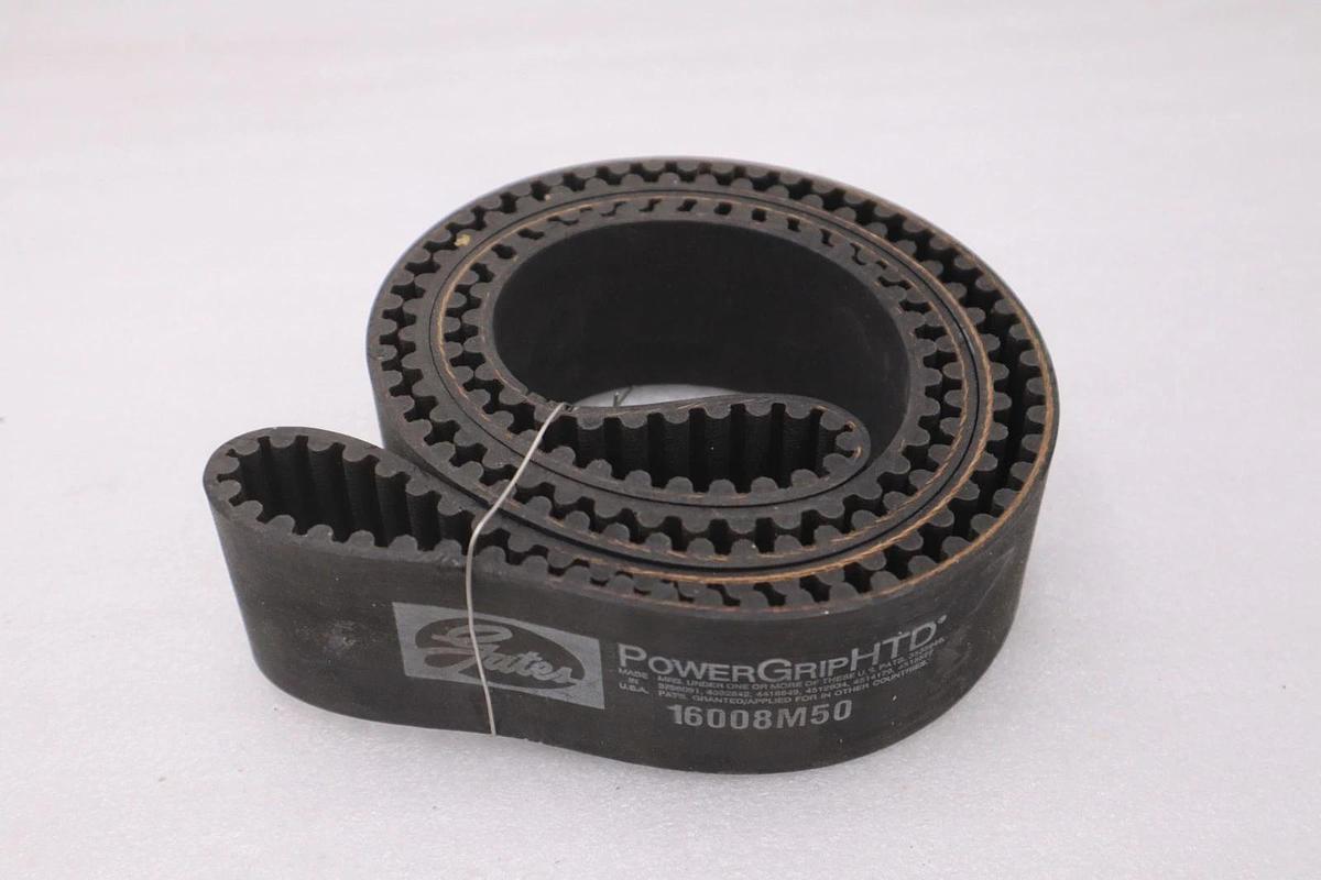 Used GATES 16008M50/1600-8M-50 HTD POWERGRIP TIMING BELT - NEW - STOCK M-9A