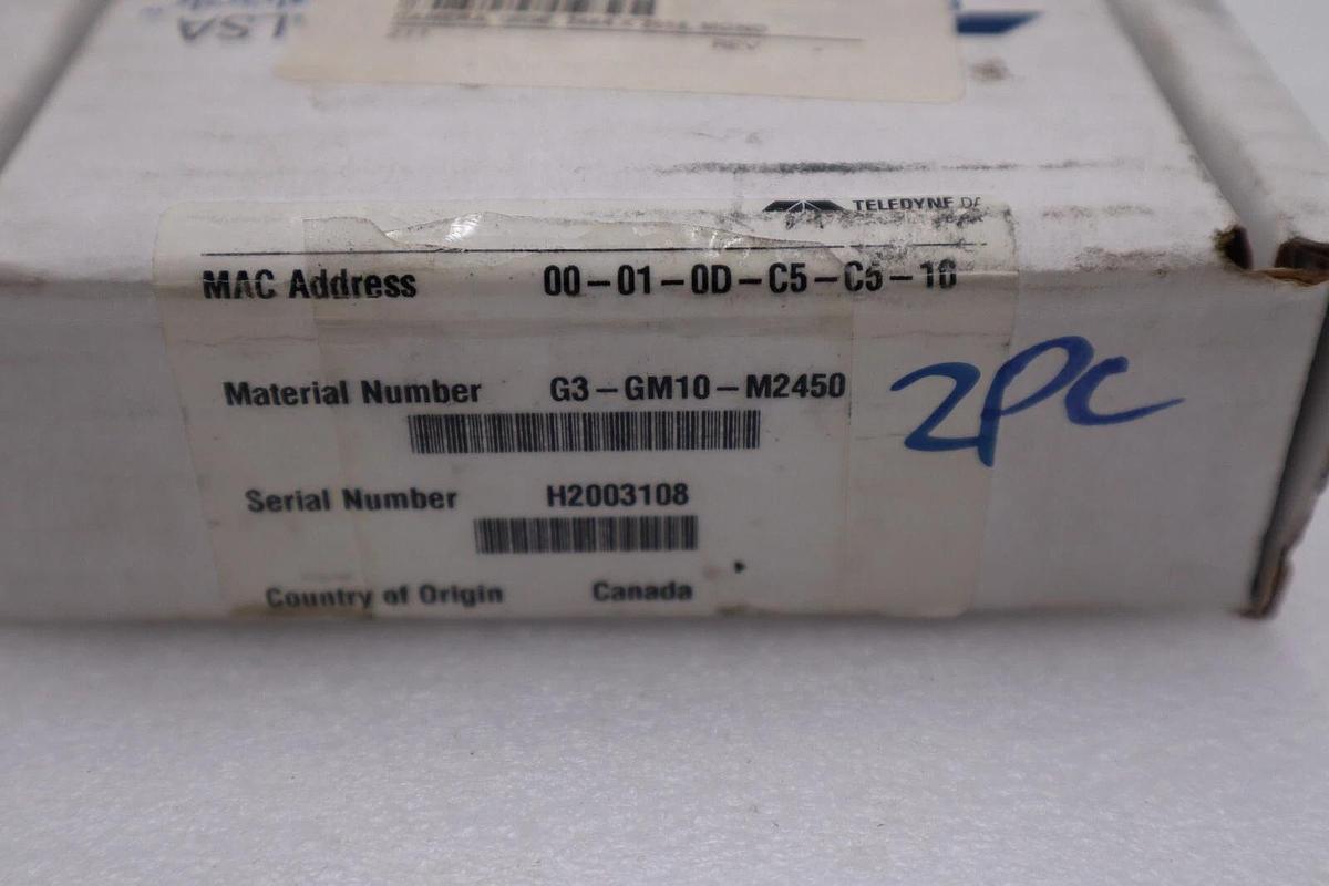 Used NEW Teledyne Dalsa Genie Nano M2450 Mono G3-GM10-M2450 Mono Camera STOCK H424A