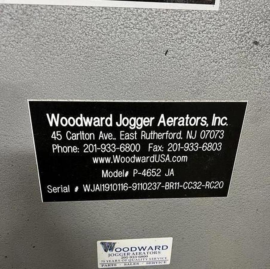 Used WOODWARD P-4652 JA JOGGER AERATOR Max Paper Size: 46"x52"