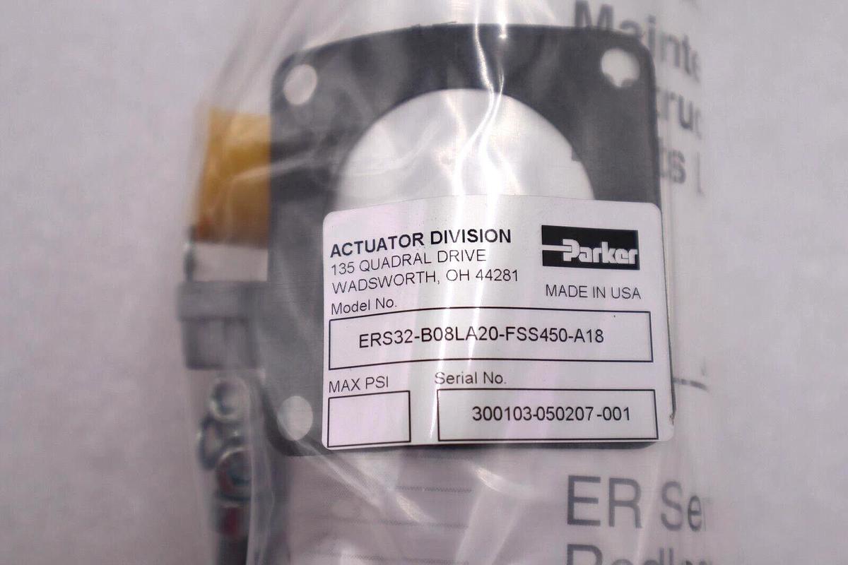 Used PARKER ERS32-B08LA20-FSS450-A18 LINEAR ACTUATOR 32MM ROLLED BALL STOCK#2939