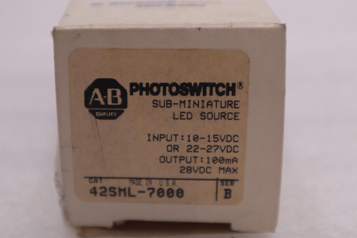 Used Allen Bradley 42SML-7000 Photoswitch Sub-Miniature LED Source NEW OPEN BOX K2816
