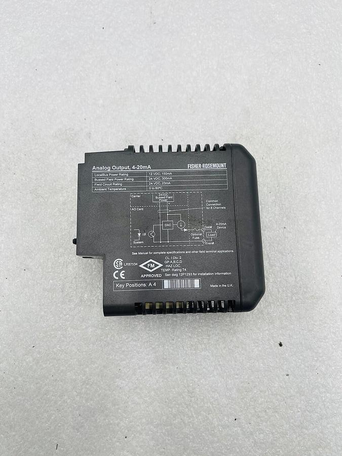 Used EMERSON DELTAV KJ3002X1-BB1 AO 4-20MA KJ3002X1BB1 #K-2621