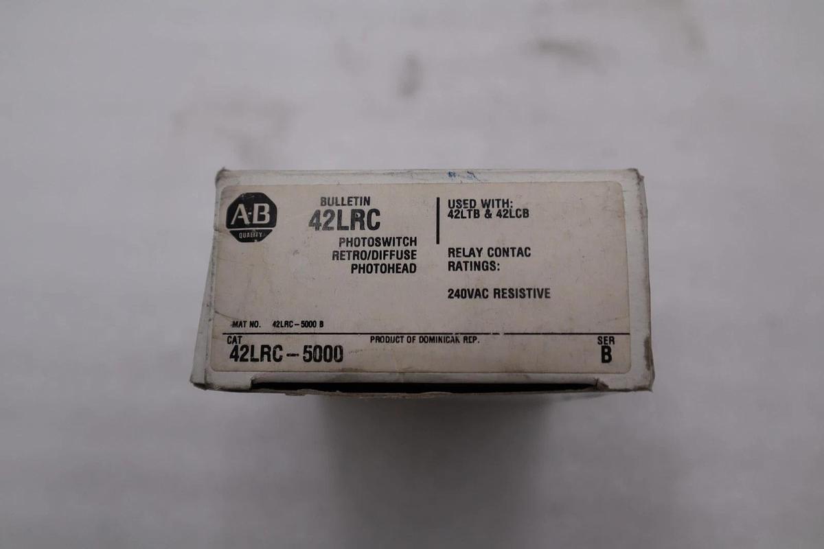 NIB Allen Bradley 42LRC-5000 /B PHOTOSWITCH 5000 STOCK H814A