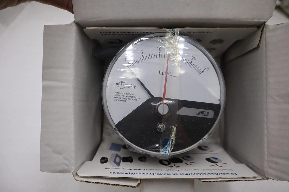 Wika Model A2G-10 Differential Low Pressure Gauge NEW OPEN BOX STK H154