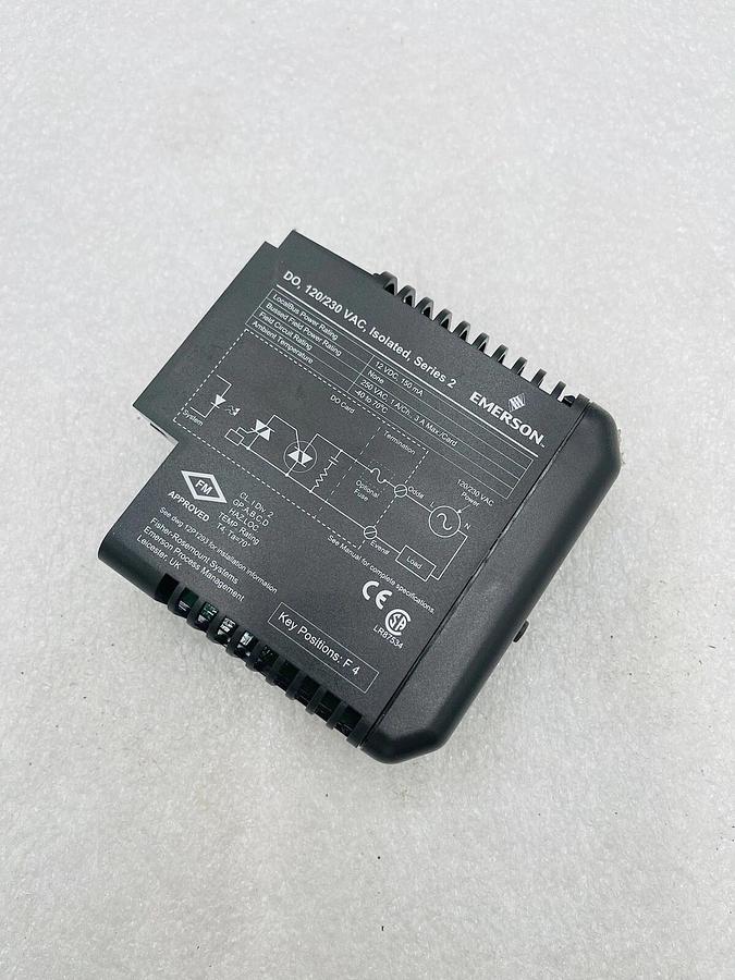 Used Emerson DeltaV KJ3209X1-BA1 Output Module DO VAC Isolated #K-2615