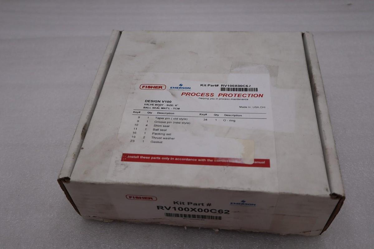 Used Repair Kit Fisher Controls RV100X00C62 New STOCK 134A