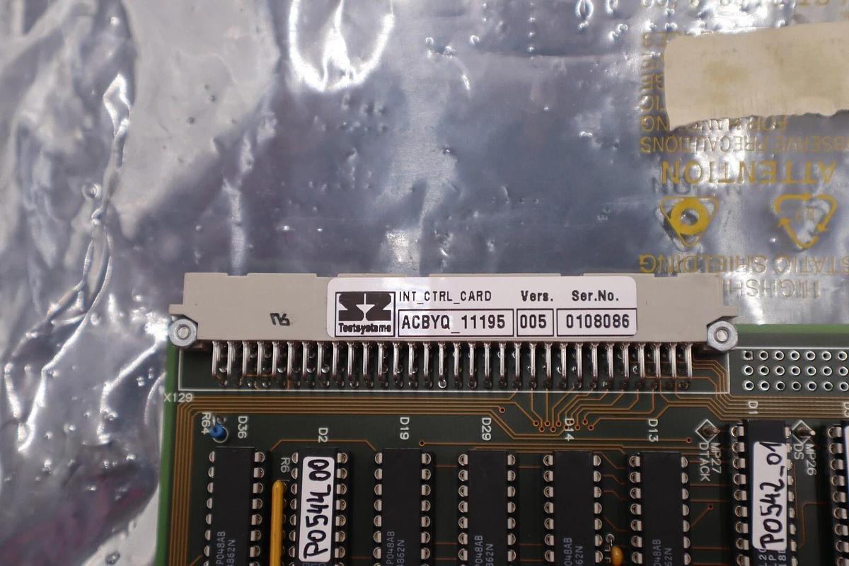 Used Testsysteme International Control Card ACBYQ 11195 Version 005 Used #2830