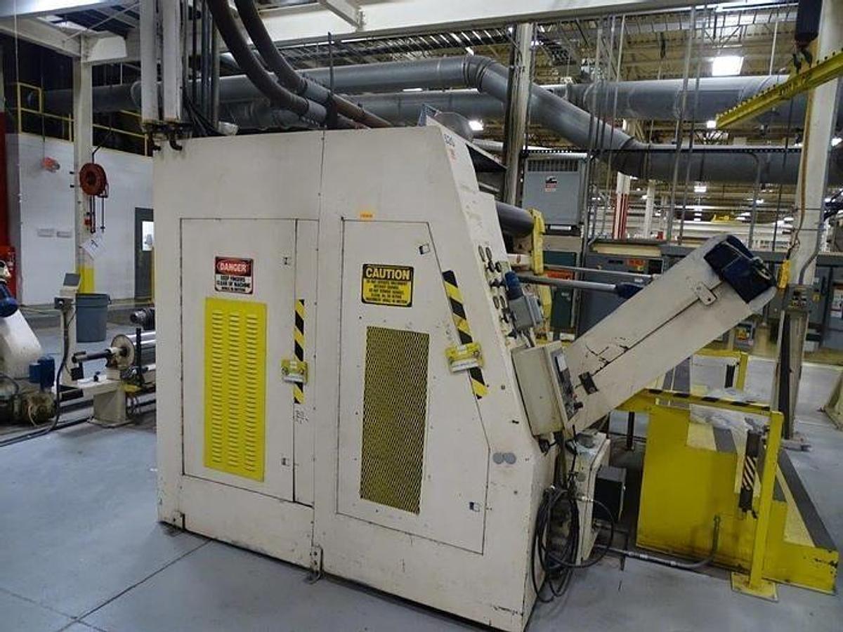 Used 64" (1.60M) ARROW MDL 2000T SLITTER REWINDER 96" OD REWIND SHEAR CUT