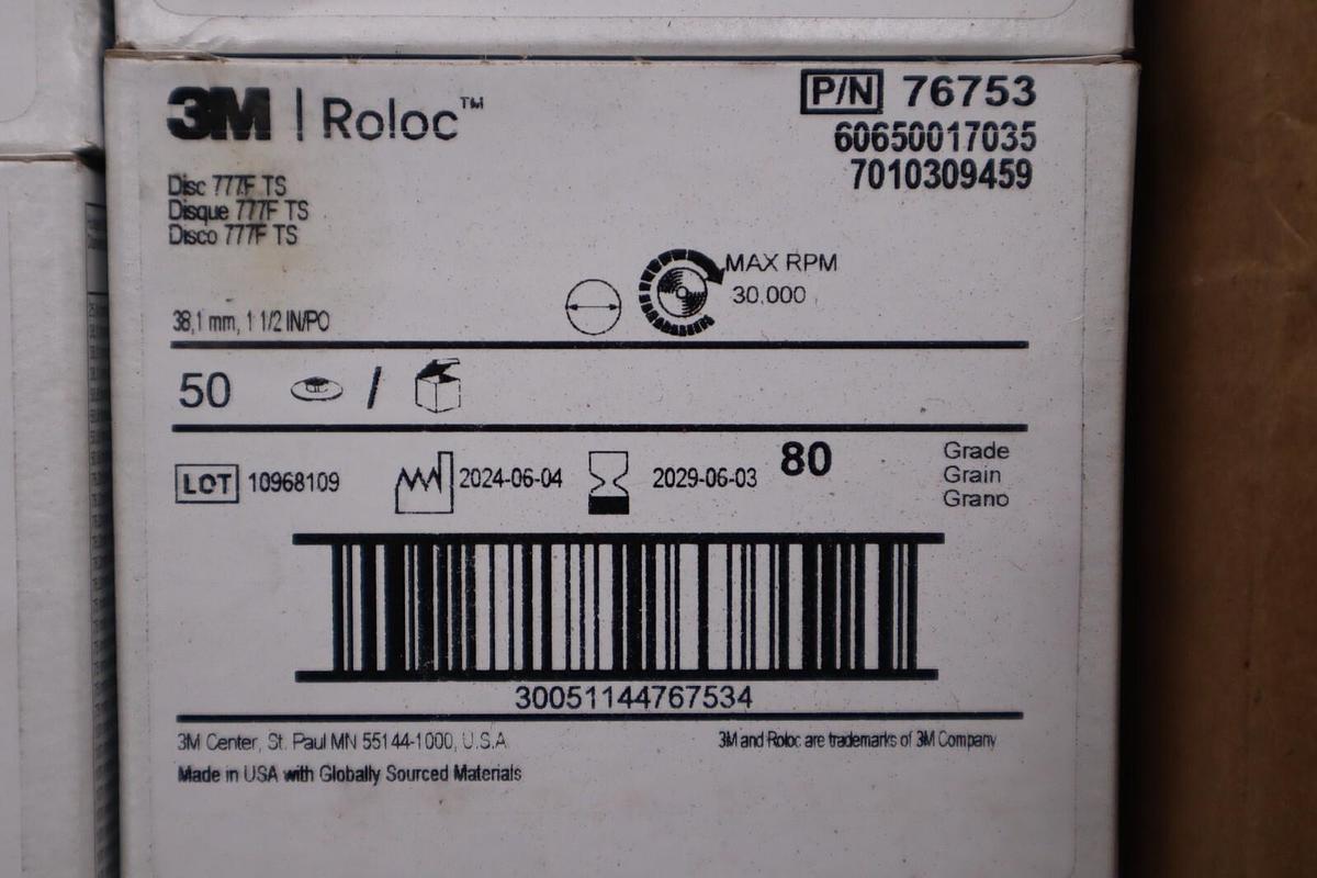 76753 3M ROLOC Grinding / Sanding Wheels (Lot of 500) STOCK H41