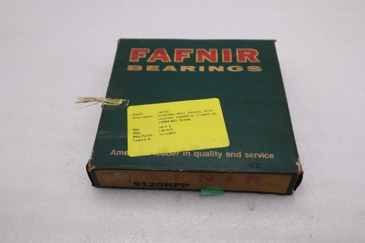 NEW IN BOX FAFNIR ROLLER BEARING 9120NPP STOCK L240CC