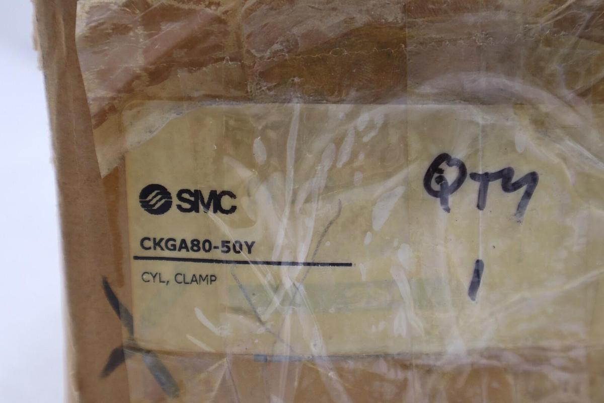 Used (NEW) SMC CKGA80-50Y-K59L 145psi Pneumatic Clamp Cylinder STOCK S-367