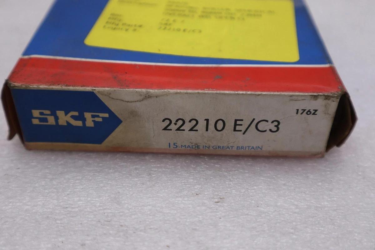 New In Box SKF 22210 E/C3 Spherical Roller Bearing STOCK K4007CC
