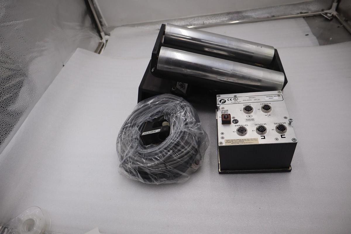 Used Fife SYMAT25B Offset Pivot Guide Web Roller W/ Polaris DP-20 and SE-31 Eye