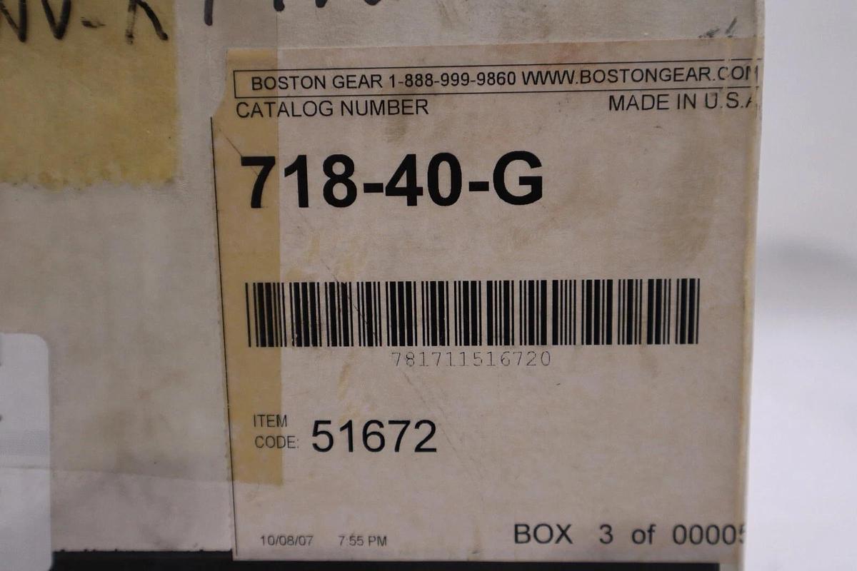 Used NEW IN BOX ALTRA INDUSTRIAL MOTION 718-40-G / 71840G STOCK 2299-D