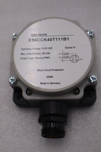 Cutler Hammer E56CCK40T111B1 INDUCTIVE PROX SHORT CIRCUIT PROTECTION STK L-243C